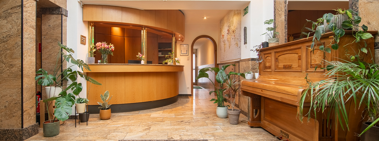 Rezeption, Hotel Velbert